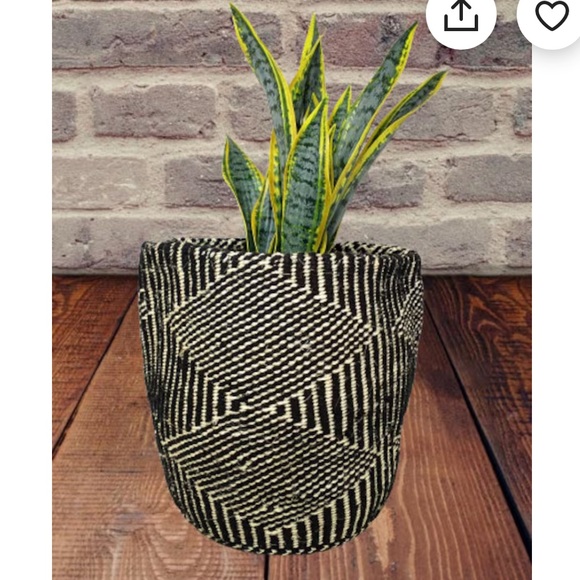 Woven Plant basket, Basket planter, Woven planter baskets, African woven… - Picture 2 of 9